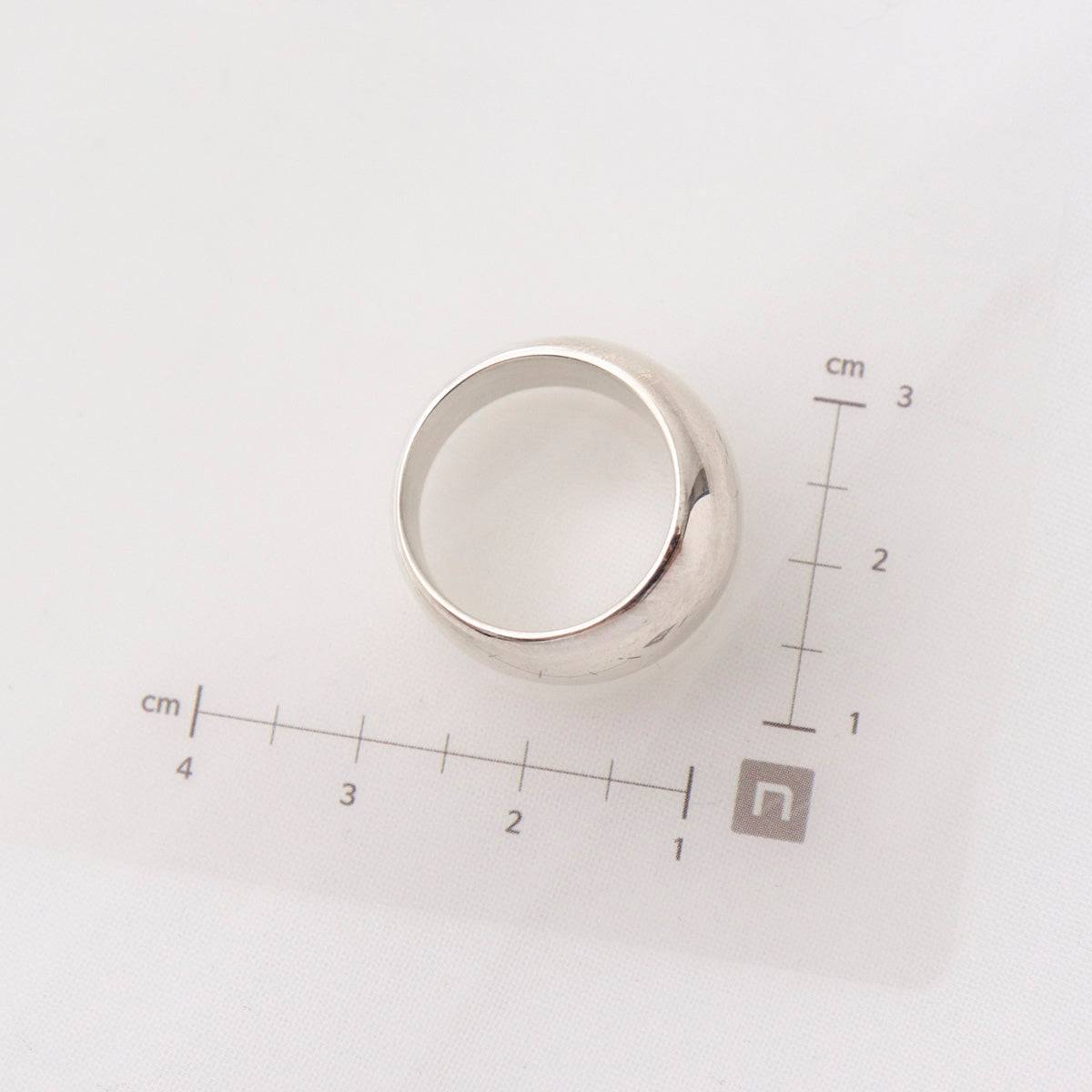 Sterling silver chunky ring