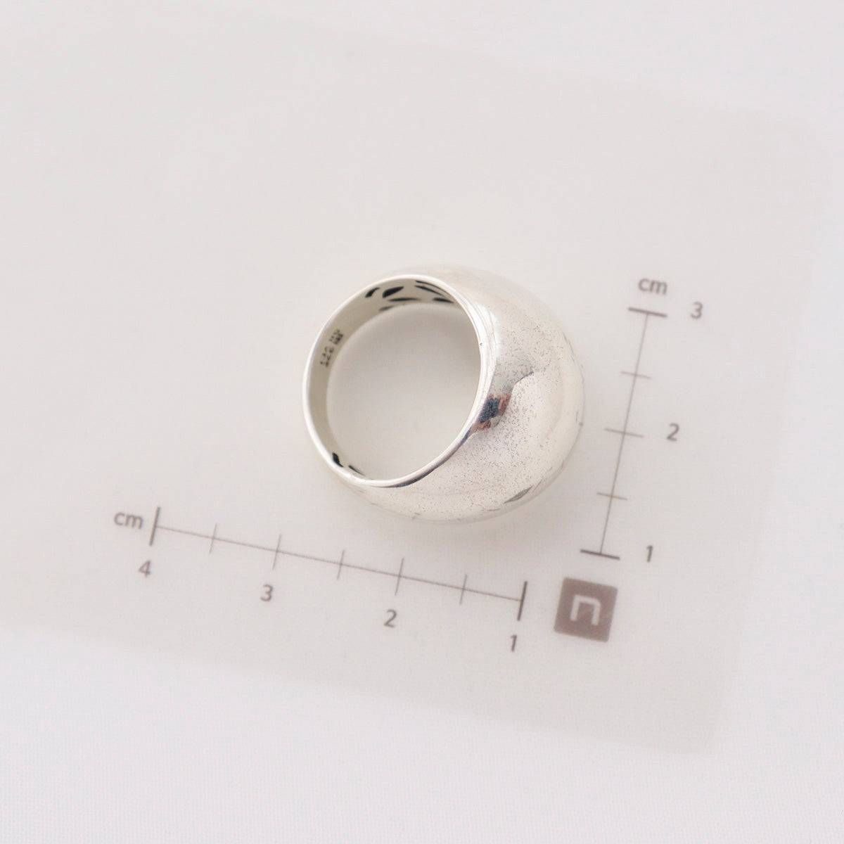 Sterling silver chunky ring