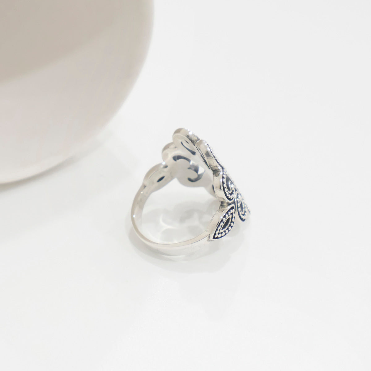 Women's Sterling Silver Ring 1 | Intricate Antique-Style Patterns - find pick korea