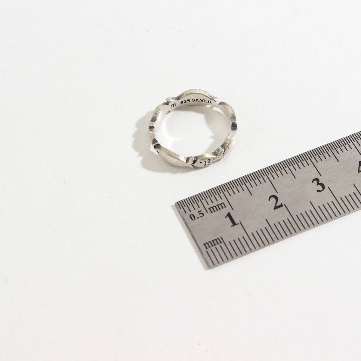 Sterling silver fish ring