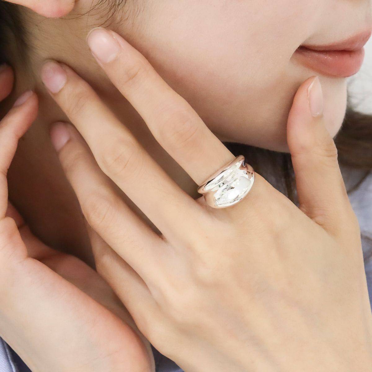 Sterling silver chunky ring