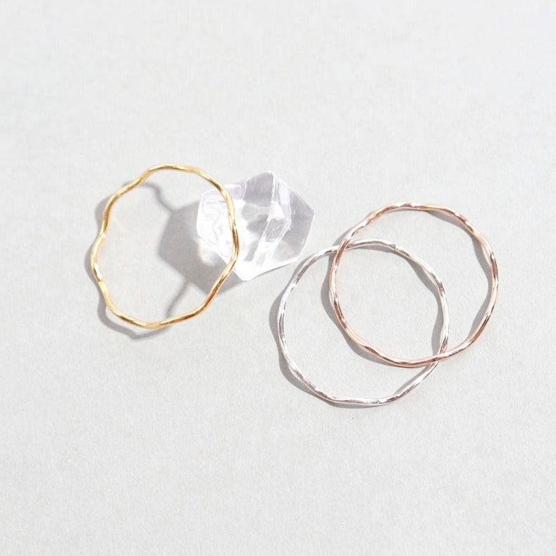 Sterling Silver Thin Stackable Ring | Available in Silver, Gold, and Rose Gold - find pick korea