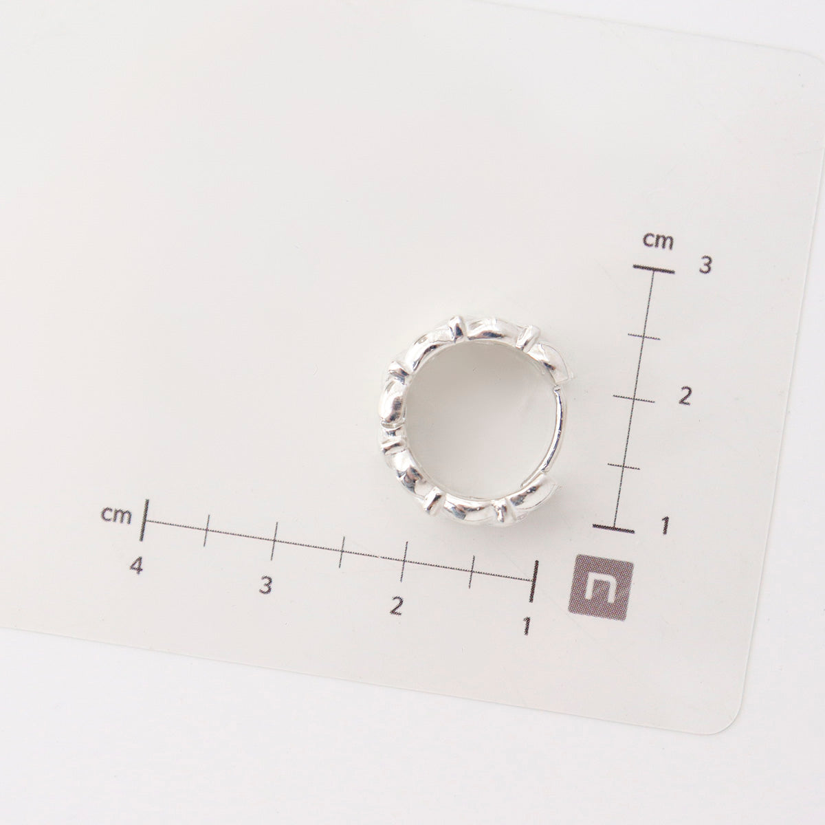 Sterling Silver Wide Huggie Hoop Earrings | Modern and Elegant Design - find pick korea