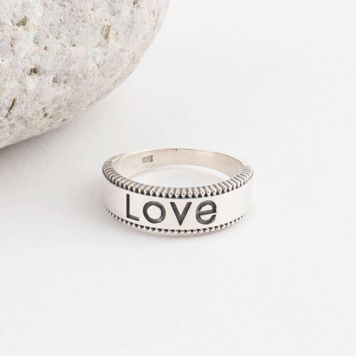Sterling Silver Love Ring