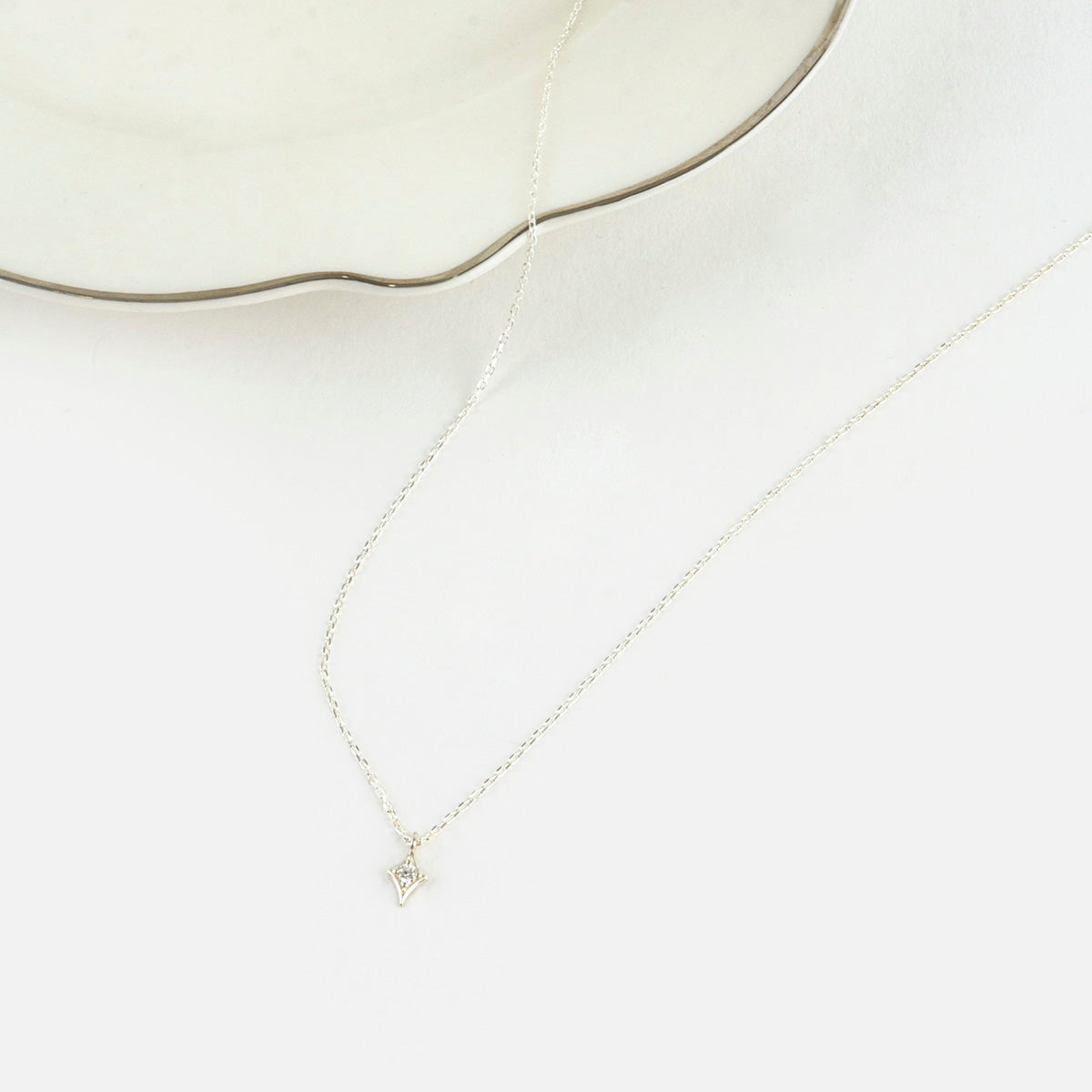 Women's Silver Necklace | Sterling Silver Delicate Pendant Necklace | Fashion Jewelry - find pick korea