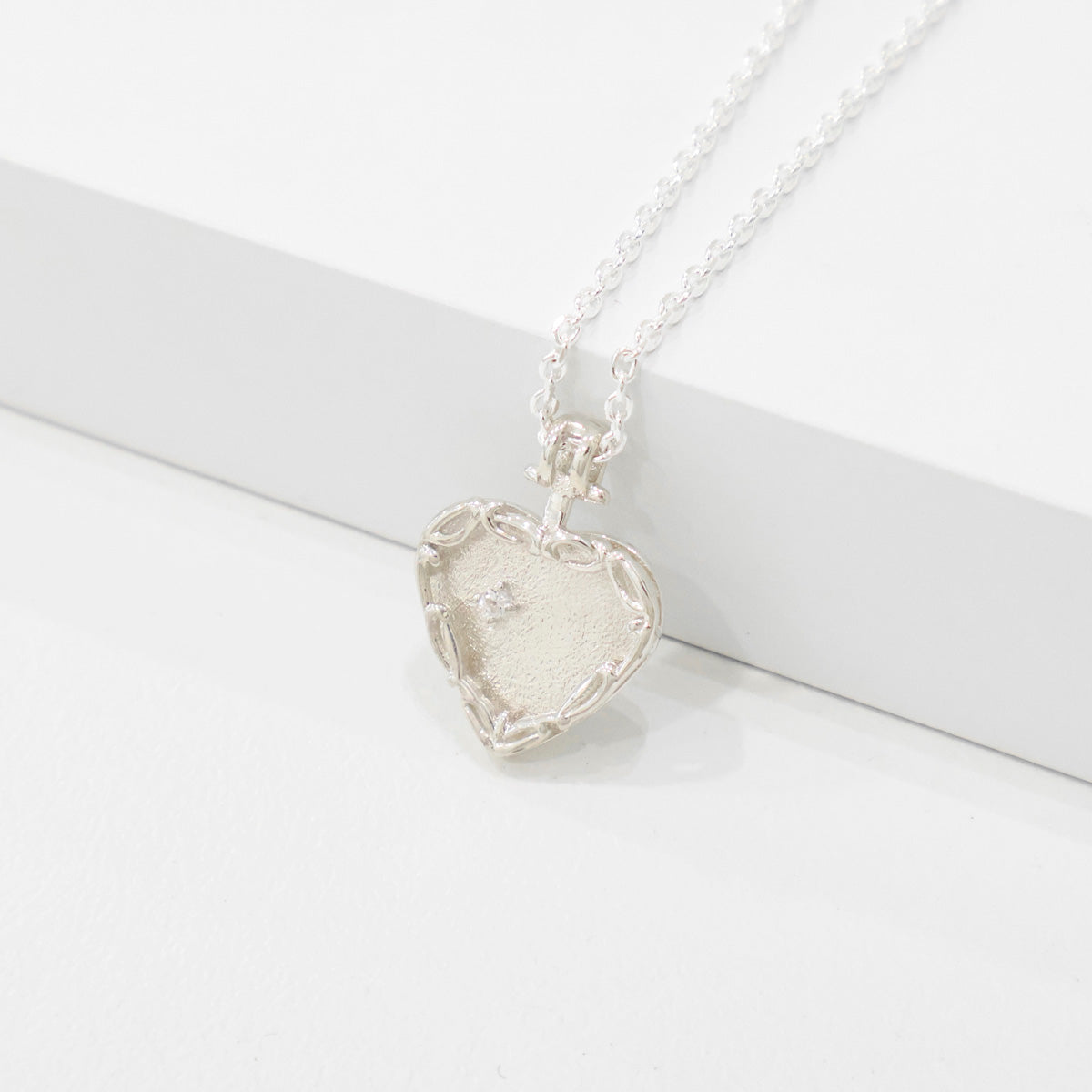 Sterling Silver Heart Pendant Necklace | Fashion Jewelry - find pick korea
