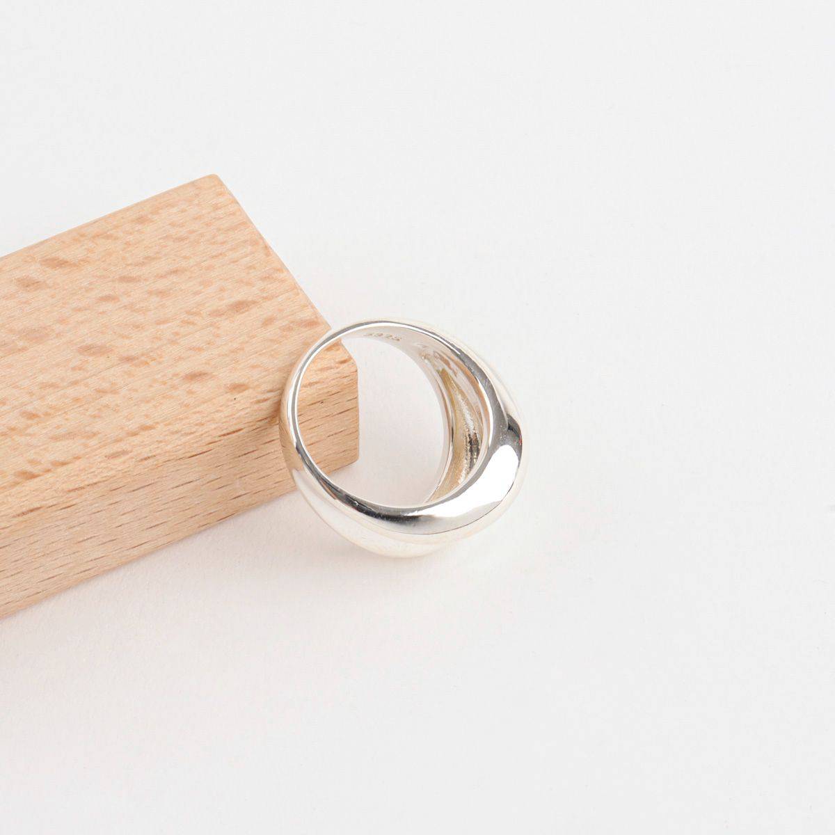 Sterling silver chunky ring