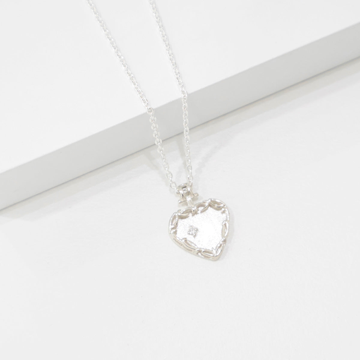 Sterling Silver Heart Pendant Necklace | Fashion Jewelry - find pick korea
