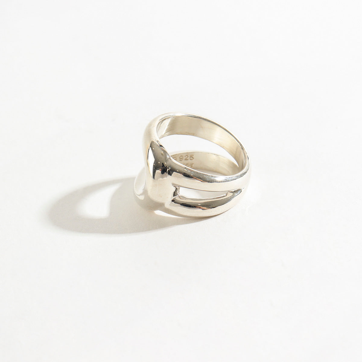 Sterling silver double ring - find pick korea
