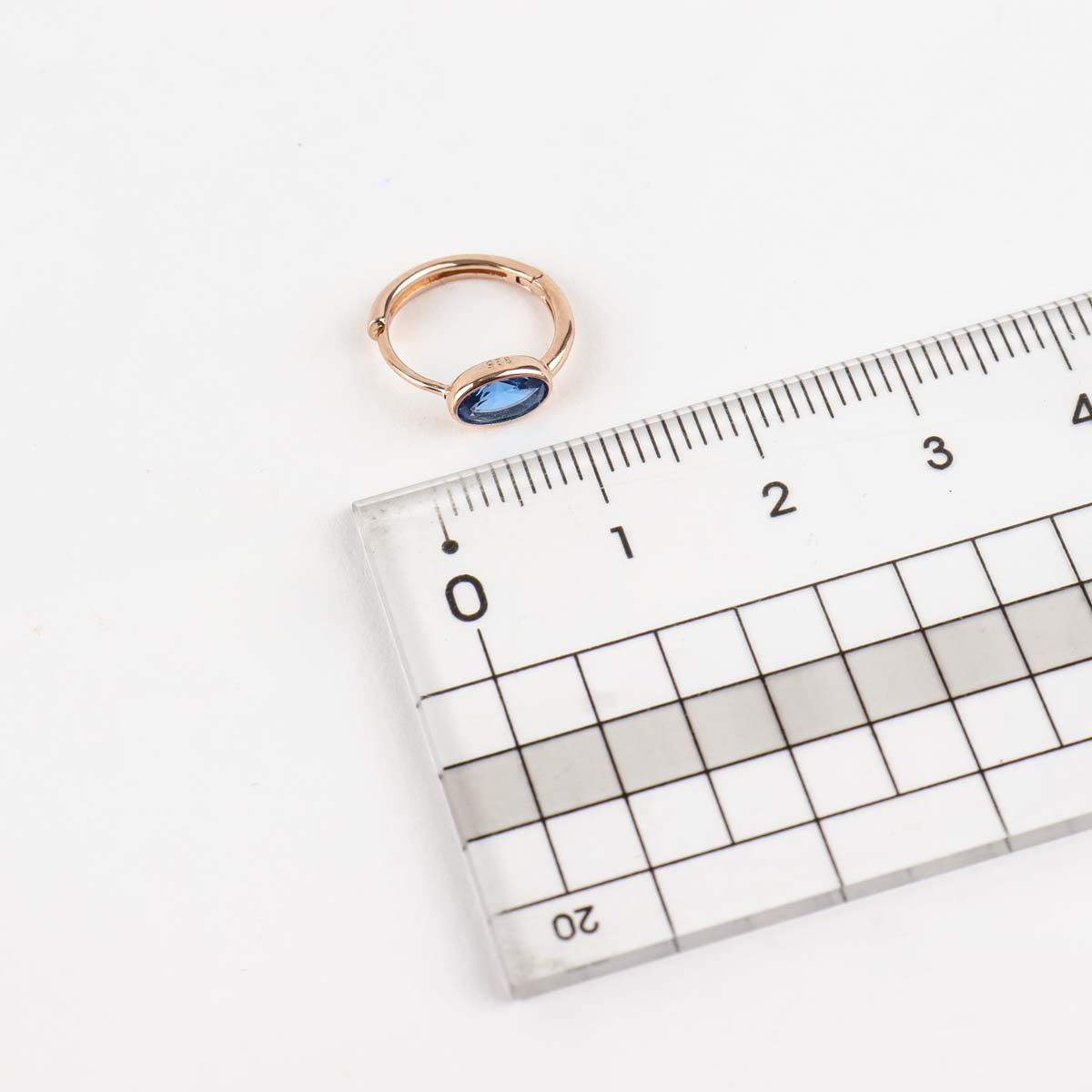 Sterling Silver Hoop Earrings with Cubic Zirconia | Gold Plated - find pick korea