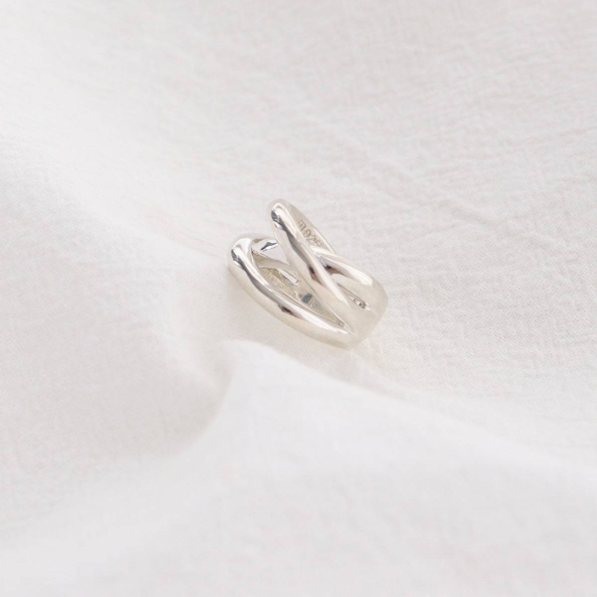 Sterling silver double ring