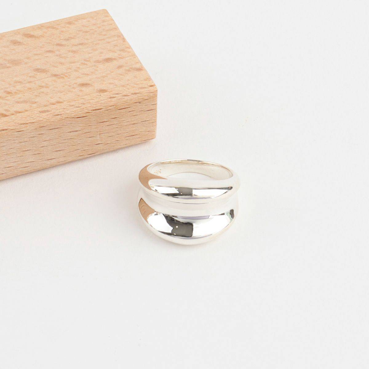 Sterling silver chunky ring